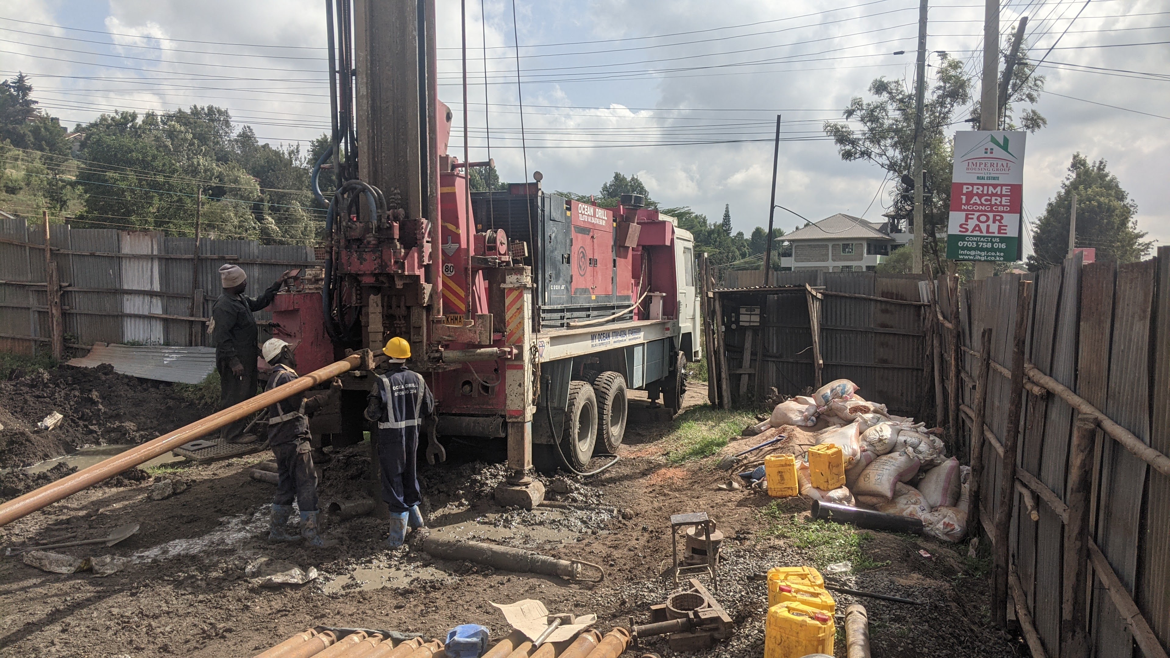Deep borehole drilling in Nyahururu Town